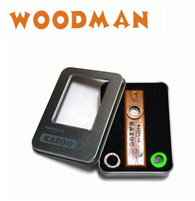 WOODMAN 카주 나무카주 카쥬 케이스 떨림판 증정, 1개