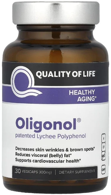 퀄리티오브라이프랩 Oligonol 100mg 베지캡슐 30정, QLL00303, 1개 - 쿠팡