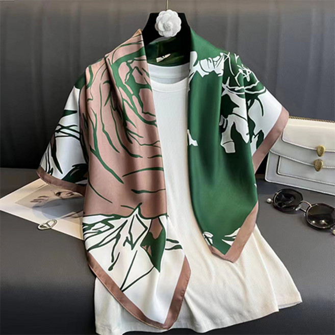 소울린느 NEW 명품디자인 빅사이즈 정사각 데일리 여자 실크 머플러 스카프(6종류)