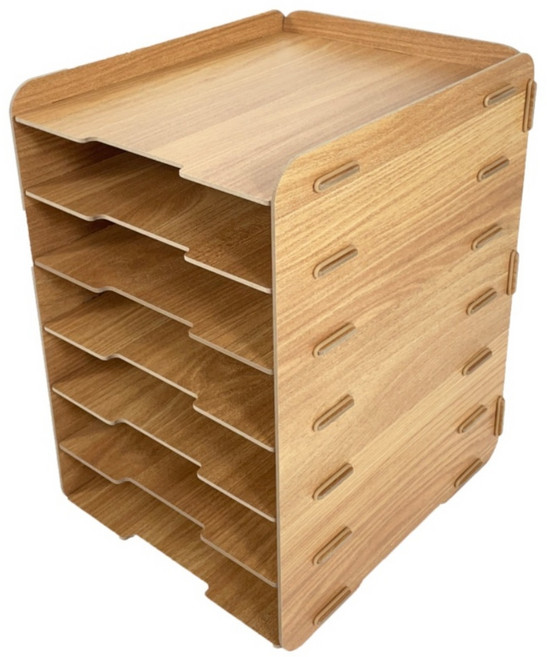 올지 6단 A4서류보관함 서류함 문서정리함 트레이, 브라운