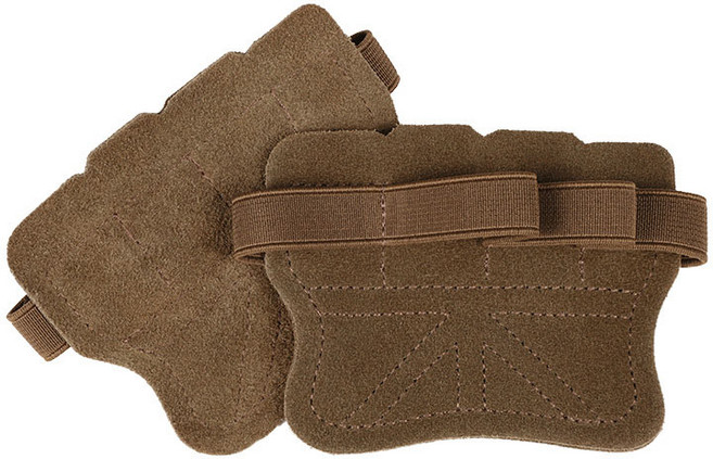 휘잇 원터치 팜가드 가죽 풀업그립 헬스그립 턱걸이그립, 1세트, 브라운