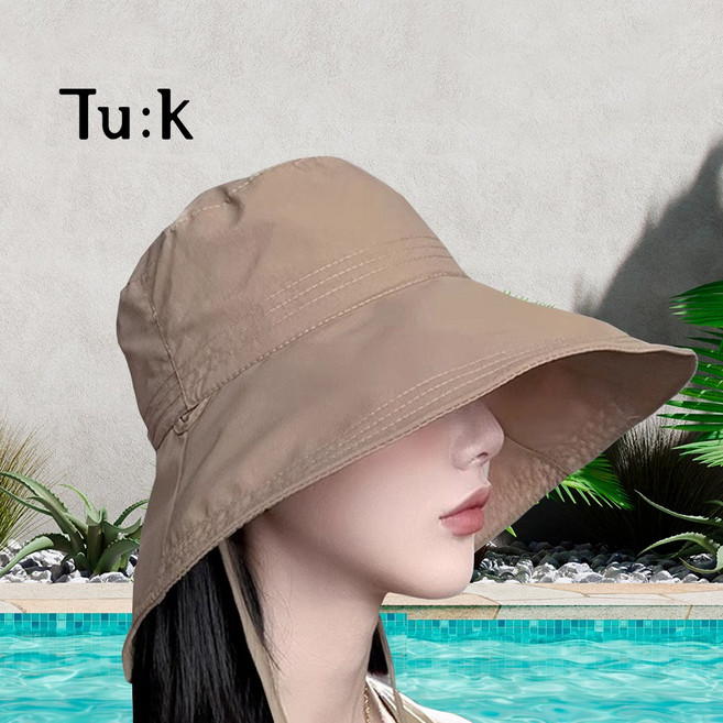 투크 와이드 UV차단 퀵드라이 물놀이 방수모자 여름 챙넓은 기능성 버킷햇