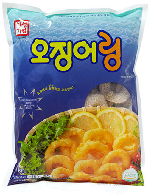 [한성마트] 한성 담백하고 고소한 통살 오징어링 1KG, 1개