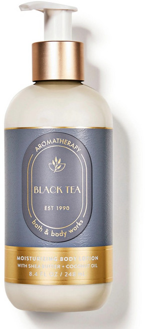 [Bath and Body works] 배쓰앤바디웍스 BBW 아로마 테라피 블랙티 바디로션, 1개, 192ml