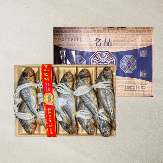 입이 떡 벌어지는 크기! 프리미엄 법성포 보리굴비 부세굴비, 대사이즈 10미 (25~26cm 내외)+선물세트포장