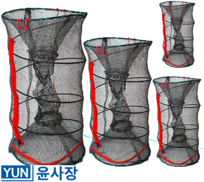 윤사장 민물통발 장어통발 미꾸라지통발 4종, 로프10M