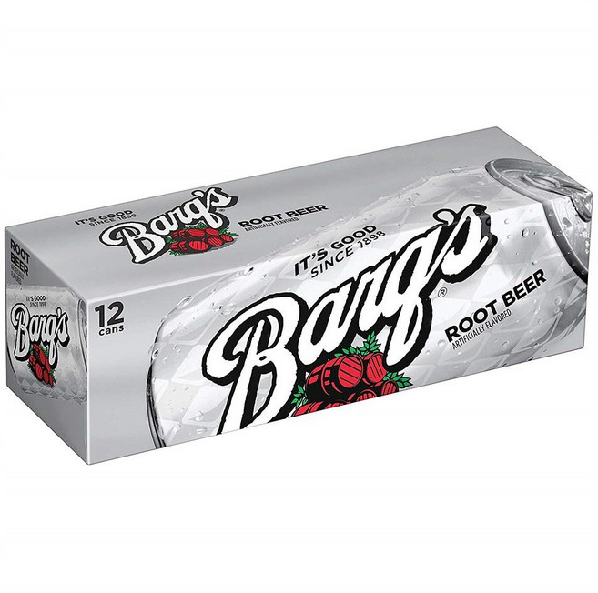 Barq's 루트 비어 355ml 12캔 Root Beer Soda 12 Ounce (12 Cans), 12개