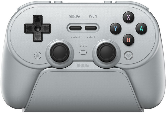 [국내정발] 8BitDo Pro 3 Bluetooth Gamepad - pro3 게임패드, Gray