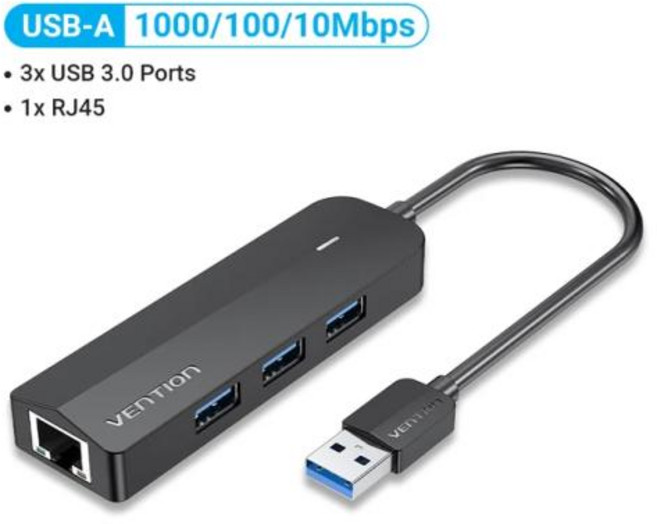 Vention 노트북용 USB 이더넷 어댑터 샤오미 미 박스 S 이더넷 허브 네트워크 카드 USB RJ45 USB 3.0 랜 1000Mbps, [02] USB-A3.0 1000Mbps, 02 USB-A3.0 1000Mbps