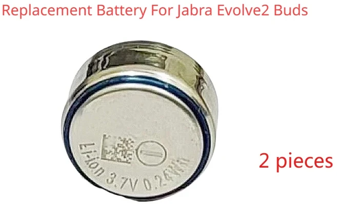 Jabra 트루 무선 헤드셋 액세서리 배터리 Evolve2 Buds / ELITE 4 Active / ELITE7 Pro / ELITE2 / ELITE 8, 01 Evolve2 Buds 2PC