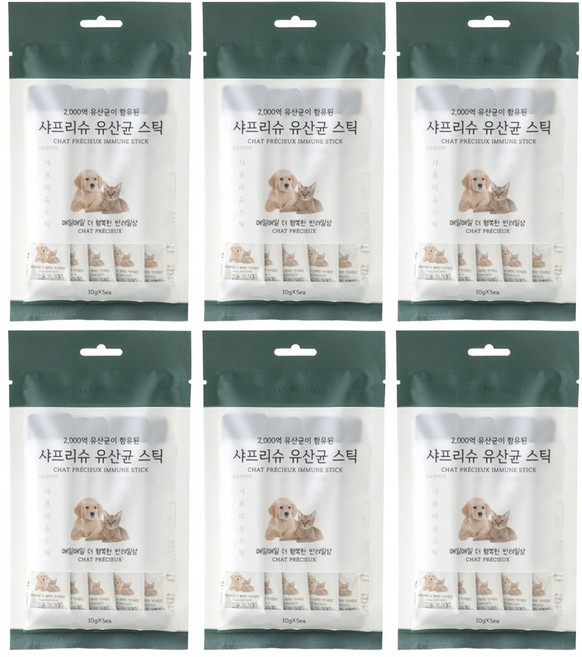 샤프리슈 유산균 스틱 30일, 6개, 장건강/유산균, 5회분