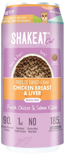 쉨잇 전연령용 캣 북어 동결건조 사료 2p, 닭, 185g, 2개