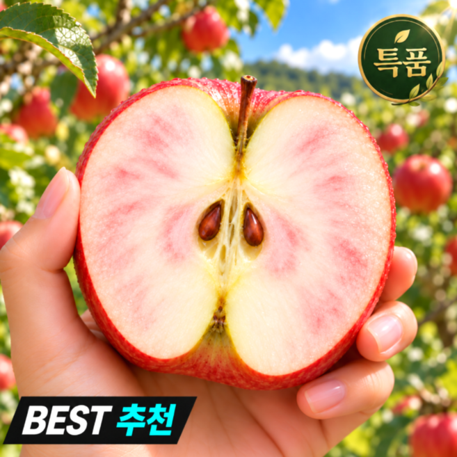 [하루50박스한정] 고당도 피치애플 엔부사과 정품, 1박스, 2kg(특품)