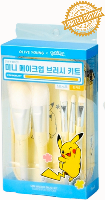필리밀리 포켓몬 에디션 미니메이크업 브러쉬 키트(5종), 1개