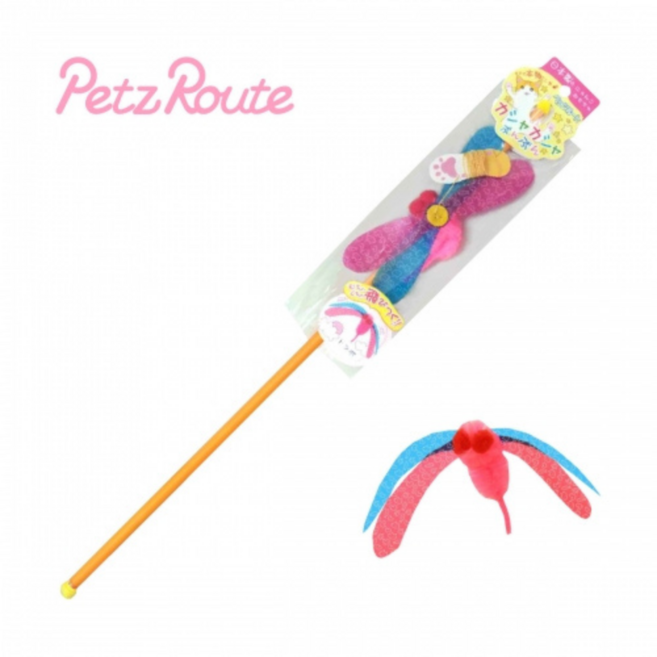 펫츠루트 카샤카샤 붕붕 잠자리 고양이 장난감, 1개