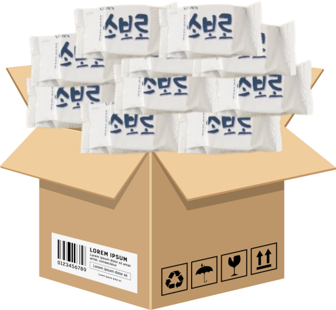 크라운 소복소복 소보로 과자 (개별포장), 30g, 48개