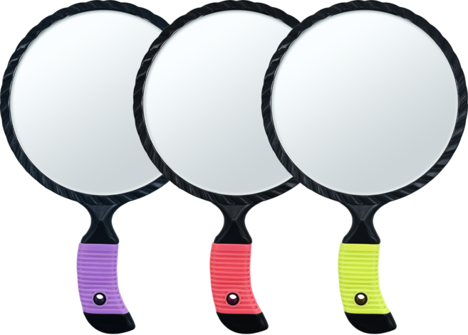 미로경 손거울 소 미니손거울 휴대용손거울 원형손거울 (색상랜덤발송), 1개