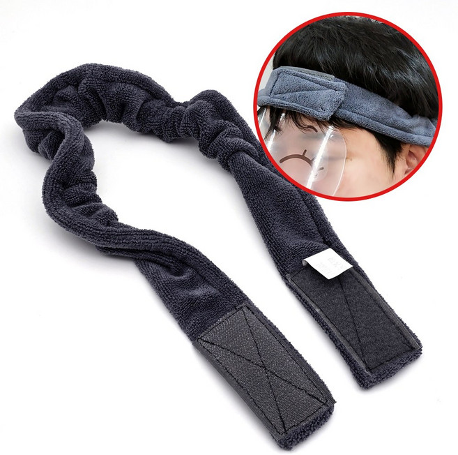 뜨리고 아이가또 대두 머리띠 (중화밴드) 헤어밴드 미용실, 1개, 그레이