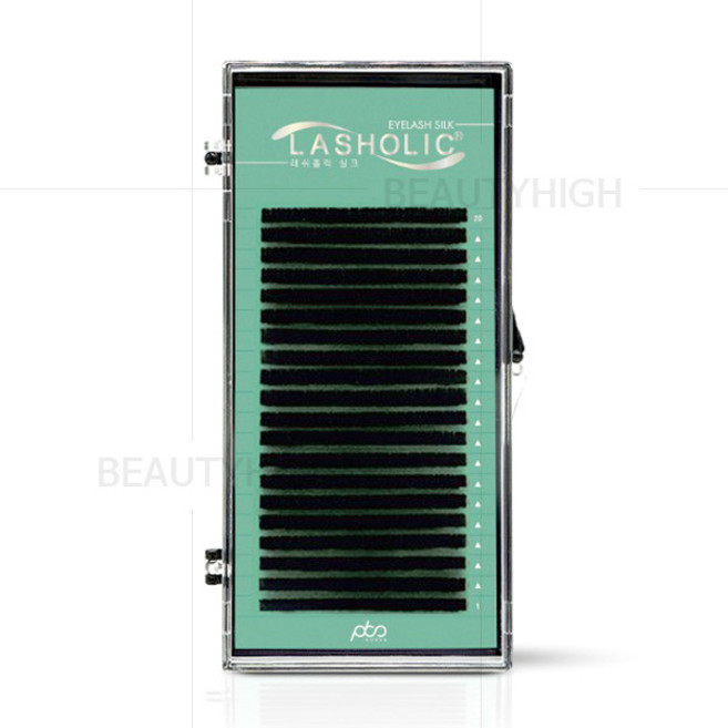 래쉬홀릭 실크모 20줄(JC컬)+아이패치1매 속눈썹연장재료, 1개, (JC 0.20T 12mm)