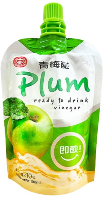 十全果醋 青梅醋 即飲醋 水果醋 方便攜帶, 100ml, 1包