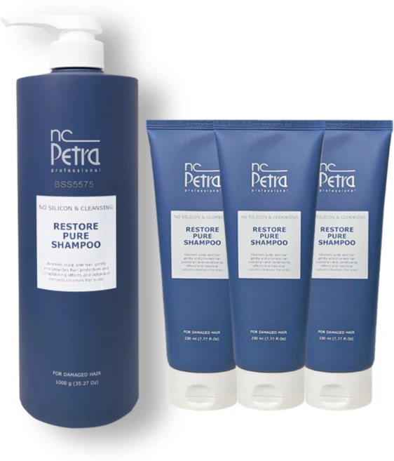 엔씨페트라 샴푸 리스토어 퓨어 미용실 산성 향이좋은 무실리콘1000ml, 1개, 1L - 쿠팡