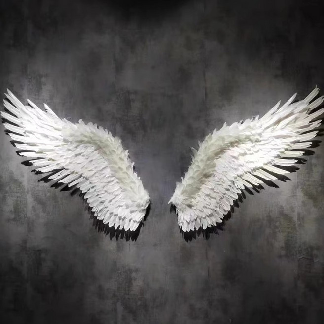 날개장식 포토존 벽장식 천사날개 초대형 깃털 4미터, 핑크