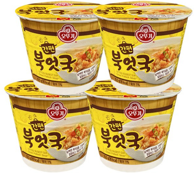 오뚜기 간편북엇국 컵국, 10.5g, 4개