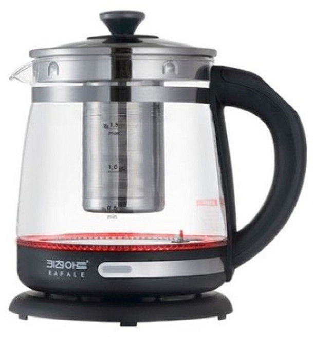 1.5L 유리 티포트 보온 분유 포트 유리주전자 추천 홈카페 녹차/꽃차/허브차 건강 부모님 집들이 선물세트, 필수선택, 키친아트 티포트 WMEK-A1771GF