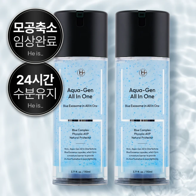 히이즈 아쿠아젠 올인원 모공축소 피지감소, 110ml, 2개 - 쿠팡