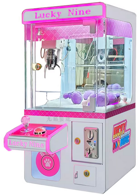 무모미 미니 인형뽑기 기계가정용 업소용 뽑기 장난감 완구 인형뽑기 기계, 핑크
