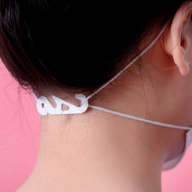 (50개) 면마스크끈 귀에걸지않는 화이트1P 마스크귀보호대