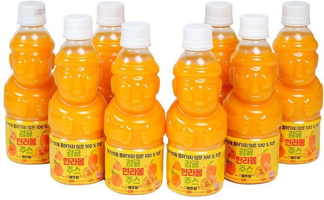 제주향 100% 착즙 감귤주스 8병, 8개, 330ml