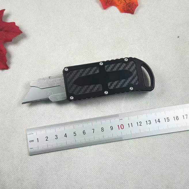 KD547 OTF 유틸리티 나이프 교체형 커터칼 존윅 EDC 칼, 그린, 1개