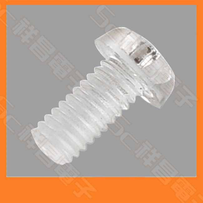 祥昌電子 PF308 塑膠螺絲 M3x0.5 圓頭十字 PC材質 UL94V-2 1000入, 1個