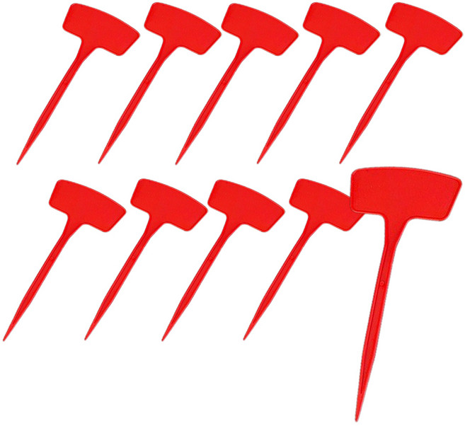 화분이름표5 27cm 사이즈 10개 set 화이트 레드 블루 옐로우 선택가능, 27cm레드10개set