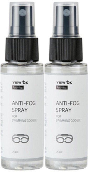 뷰오케이 물안경 안티포그액 20mlx2개 스노쿨링 수경 스프레이 김서림방지제 수영용품, 20ml, 2개