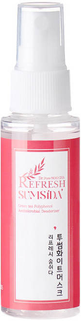 리프레시숨쉬다 섬유 실내 휴대용 탈취제 투썸화이트머스크 40ml 1개