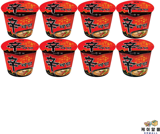 신라면 큰사발면 114g, 8개