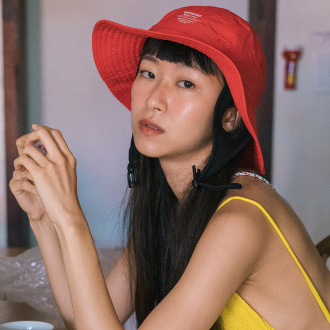 구김스 서핑모자 버킷햇 방수 벙거지 물놀이 수영장 챙넓은 자외선차단 남자 여자 아웃도어, S type, 레드(RED)