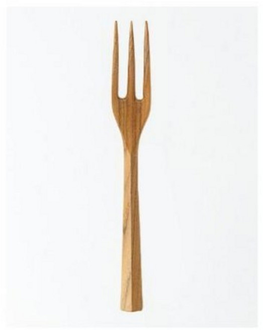 대형포크 티크 파스타 큰포크 나무포크, 포그 (CBNO-46), 1개
