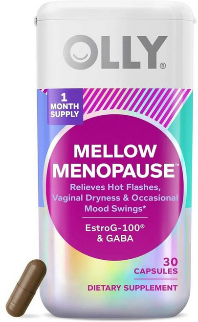 올리 멜로우 메노포즈 서플리먼트 포 우먼 캡슐 OLLY Mellow Menopause, 1개, 30정