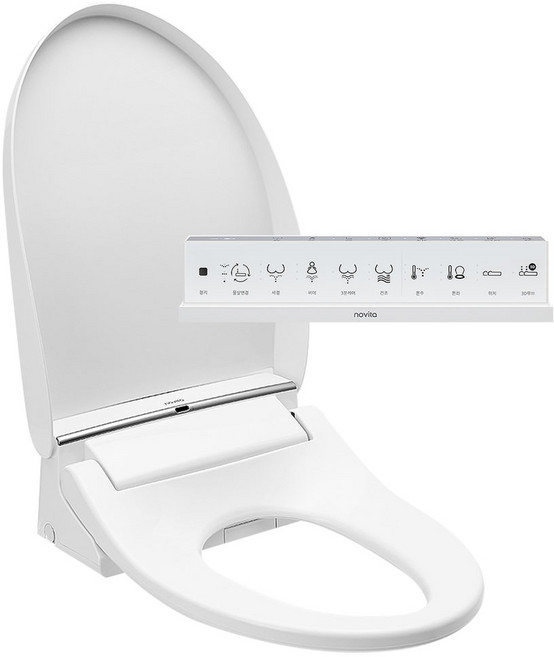 노비타 살균 프리미엄 자동 물내림 방수비데 BD-H900HS (뉴트럴 실버), 기사방문설치(무료)