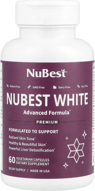 NuBest Nubest White 베지 캡슐 60정, 1개 - 쿠팡