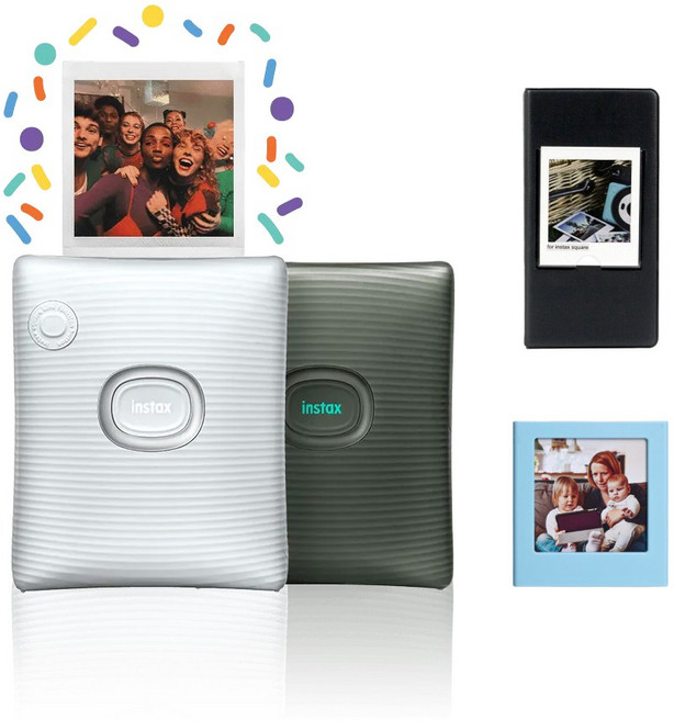 인스탁스 스퀘어링크 포토프린터 사진인화기+선물SET, 애쉬 화이트 + 선물SET