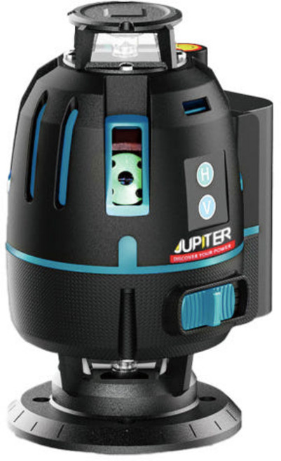 주피터 6D 미니 레이저레벨기 4V2D 그린빔 수평 수직 그린 레이저수평기, 1개