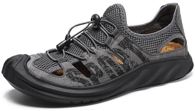 男士涼鞋 夏季透氣休閒包頭戶外沙灘鞋