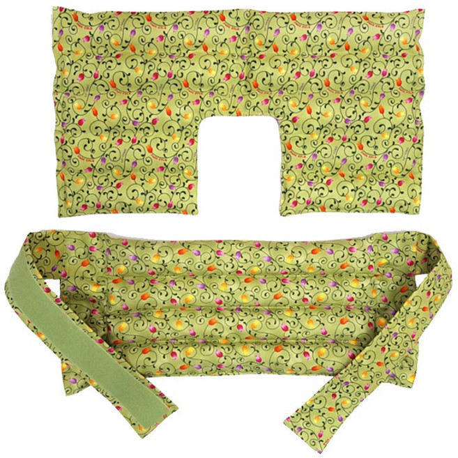 그린라이프 허브찜질팩 2종 세트(어깨+허리복부)-카키, 1개