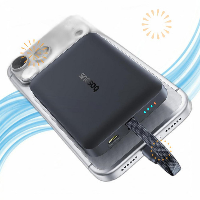 Baseus 베이스어스 무선 충전기 맥세이프 보조배터리 10000mAh 30W 휴대용 FN