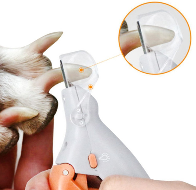 헬로그미 셀프 LED 강아지 발톱깎이 고양이 손톱깍기 반려동물 LED 발톱 깎기 다듬기, 1개, LED반려동물발톱깎기