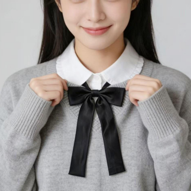 리본 타이 브로치 넥리본 악세사리 스쿨 신학기